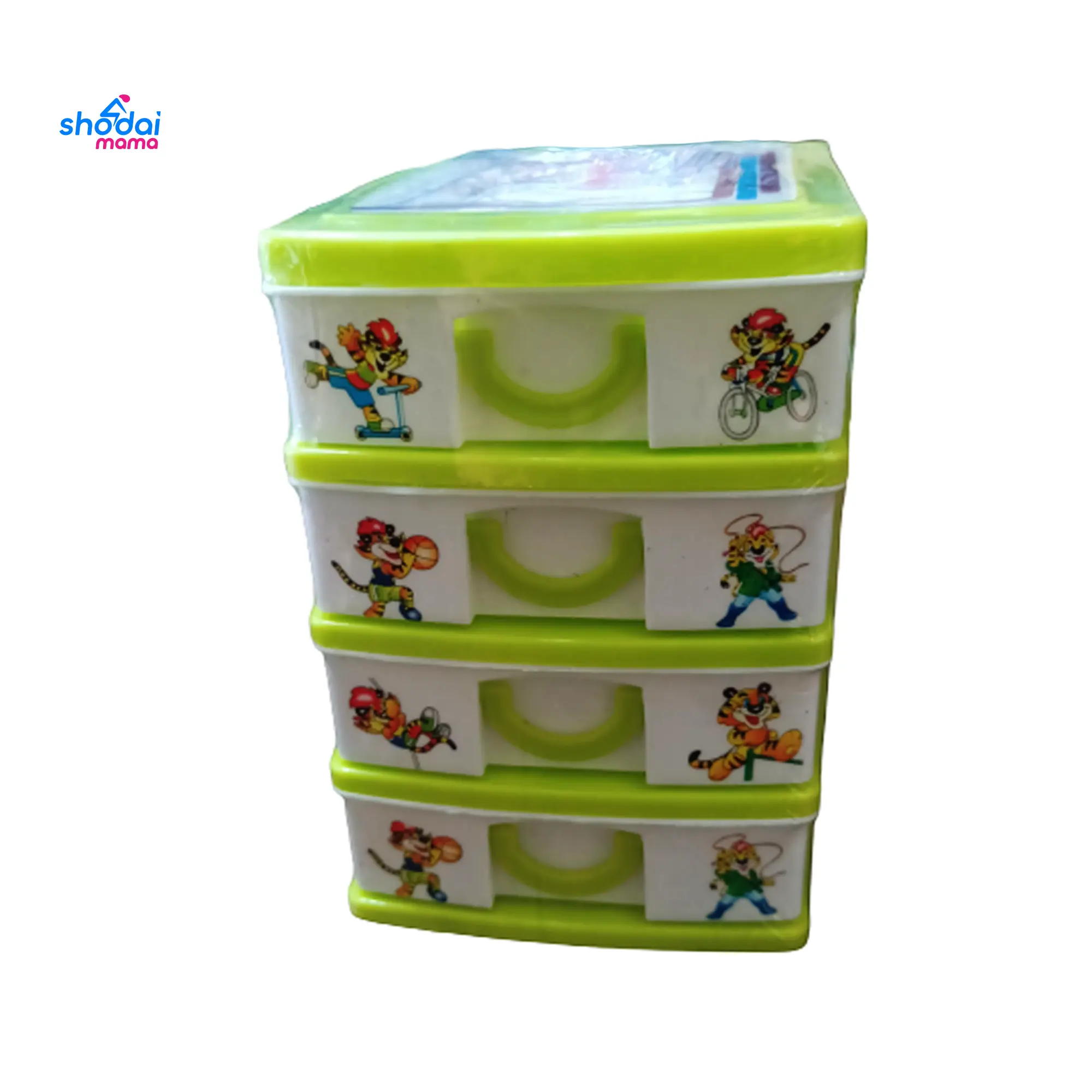 RFL Teeny Organizer - Lime Green 4 Drawer